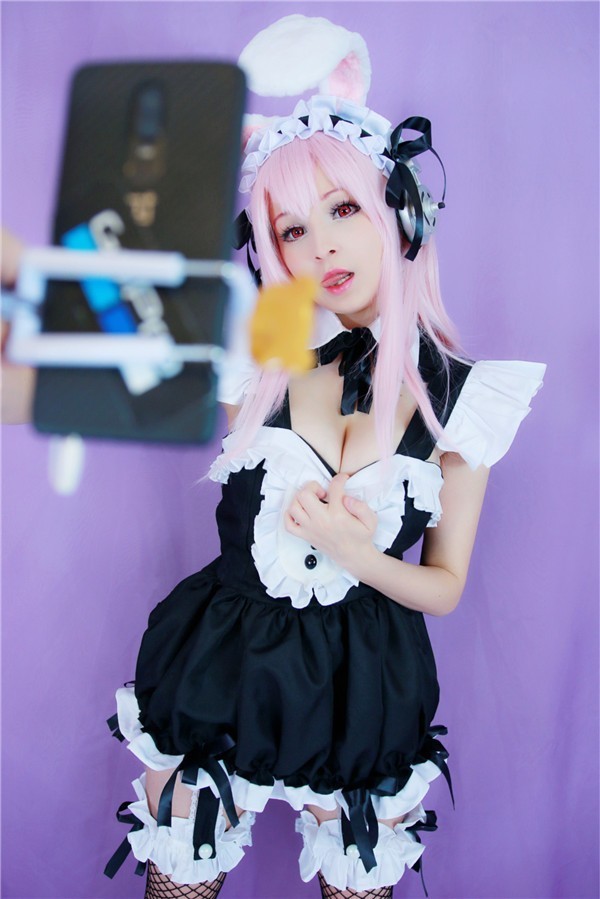 [会员][视图][Cosplay]Hidori Rose-Sonico Bunny Maid（Super Sonico）（56P/2V/184MB）插图1